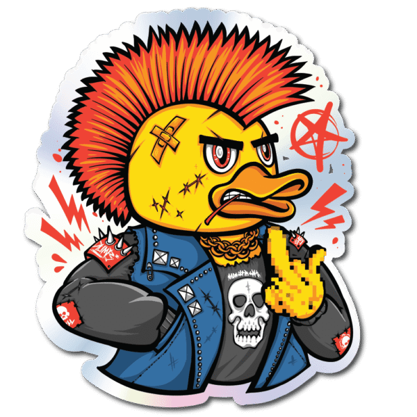 Duck Sticker – Single Holographic
