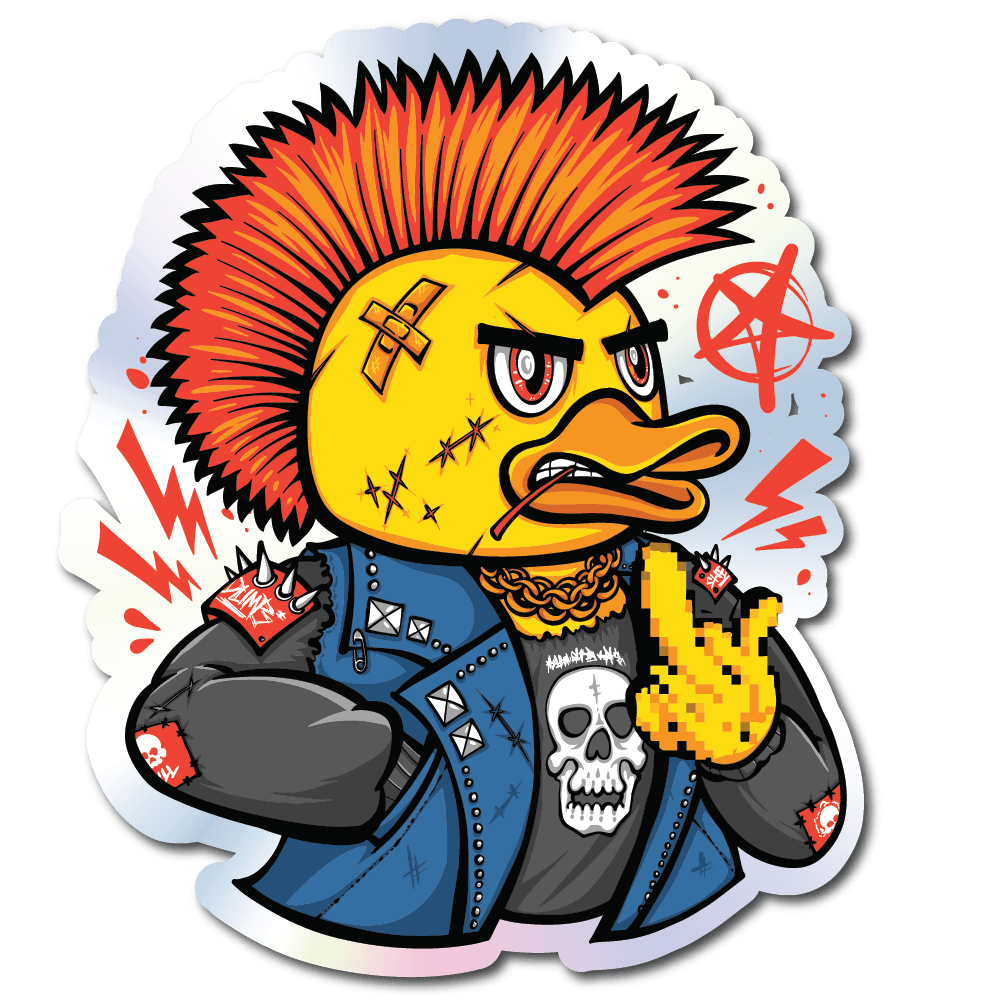 Duck Sticker - Single Holographic