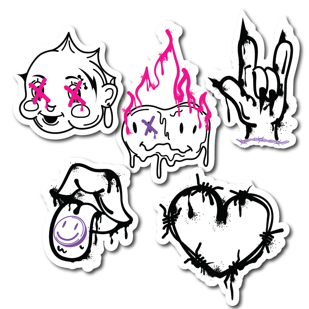 Punk Sticker Pack – Matte
