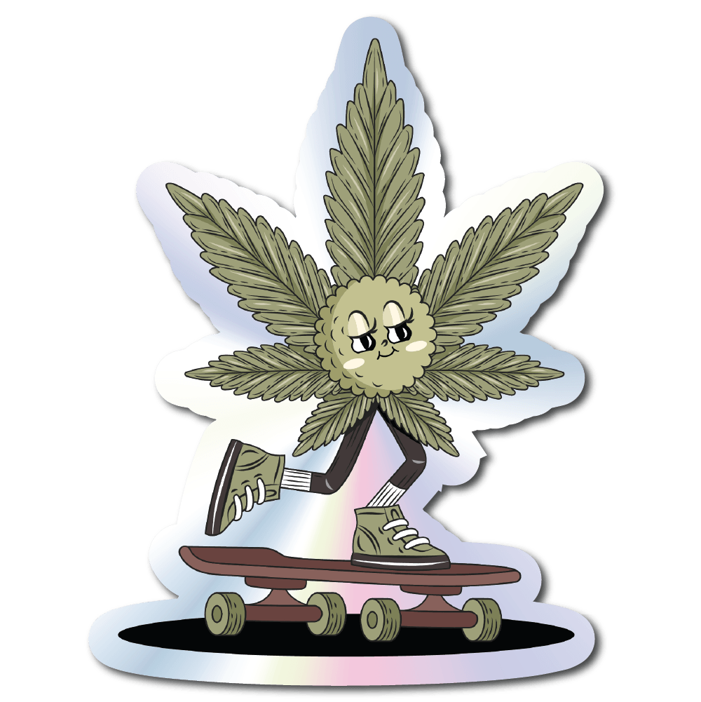 Skateboard Weed - Single Holographic
